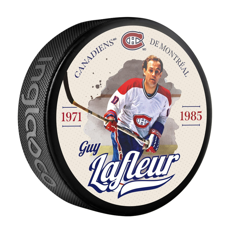 Guy Lafleur Hockey Puck, 6-oz L9913