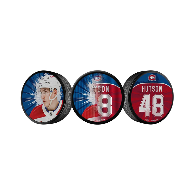 Lane Hutson Dual-Image Lenticular Hockey Puck, 6-oz G3866