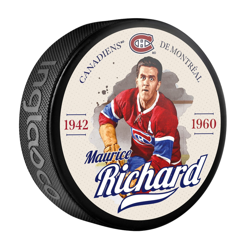 Maurice Richard Hockey Puck, 6-oz U5687