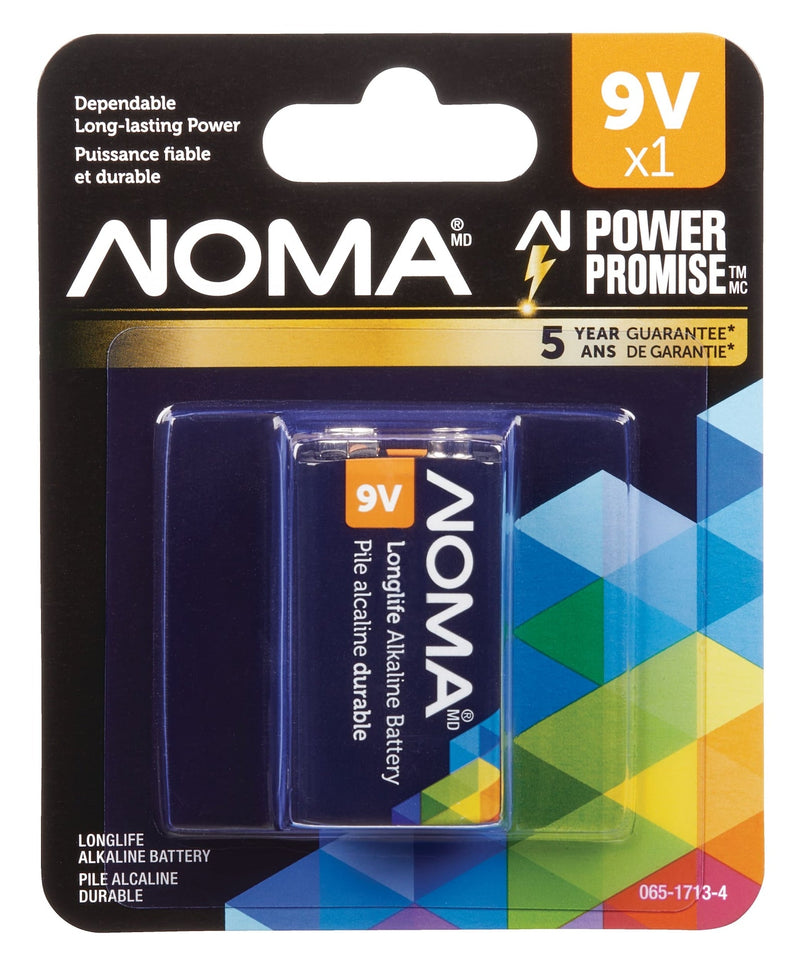 1-pk 9V / 9 Volt Alkaline Battery, Long Lasting, All Purpose K6198