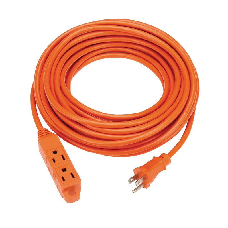 50-ft 16/3 Outdoor Extension Cord with 3 Grounded Outlets & Banana End, Orange X6886