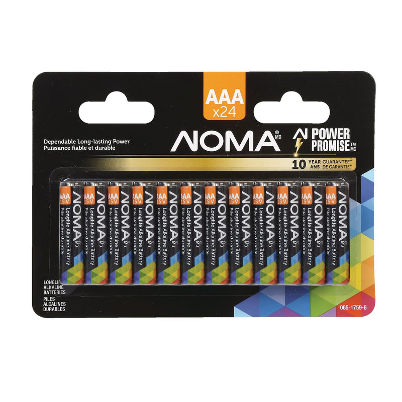 AAA Alkaline Batteries, Long Lasting, All Purpose, 24-pk J2227
