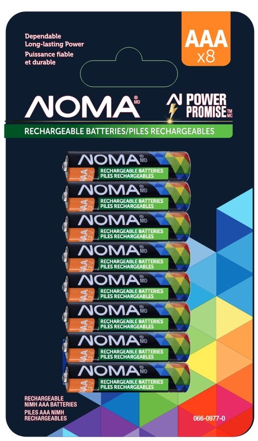 AAA Ni-MH Rechargeable Battery, 8-pk S6793