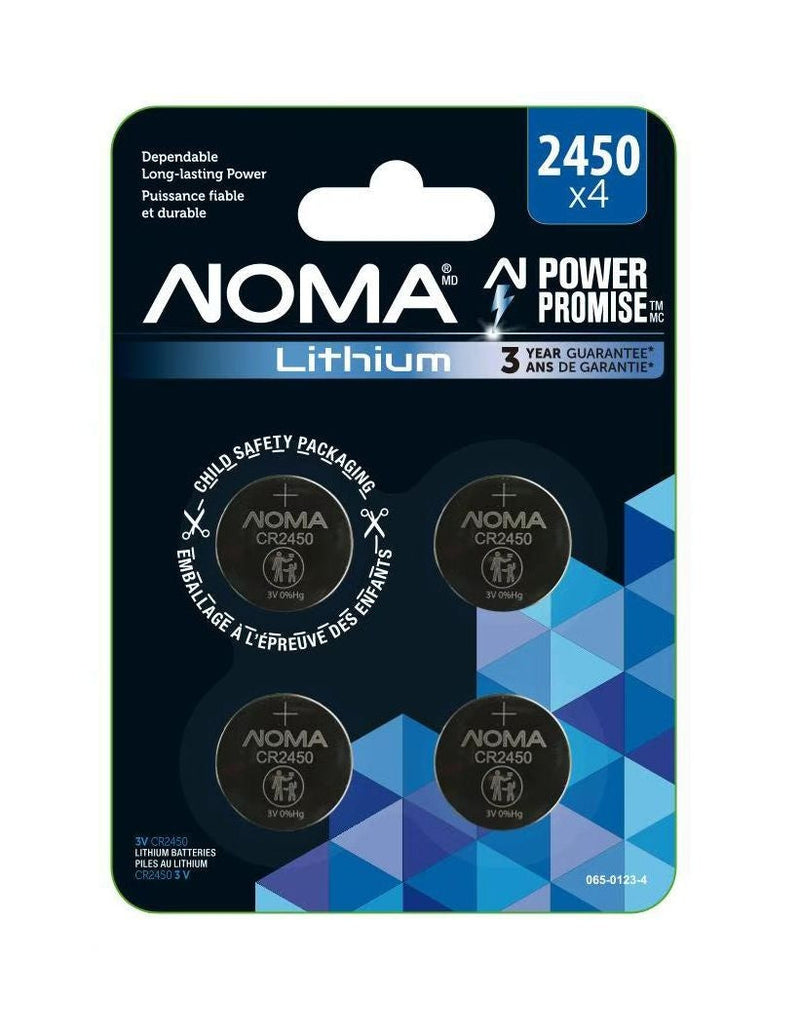 CR2450 Lithium Battery, Long-Lasting Power, 4-pc Y0283