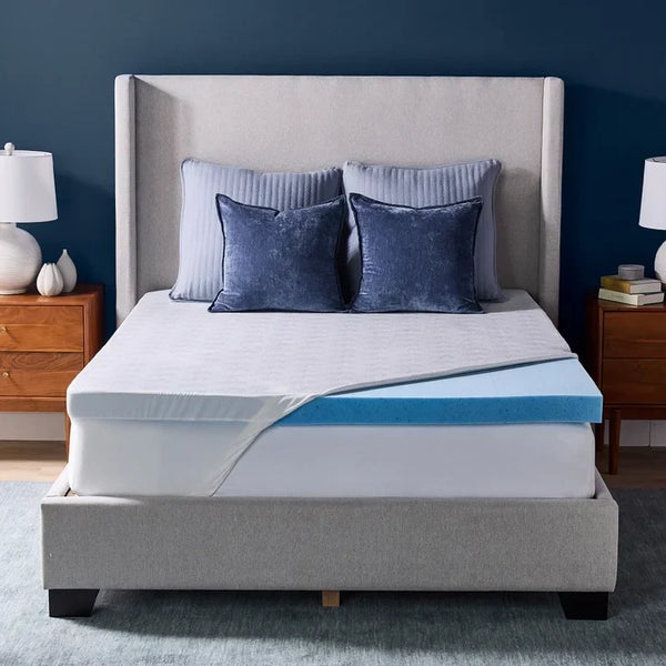 Novaform 3 in. Advanced Cooling Gel Memory Foam Mattress Topper N5005