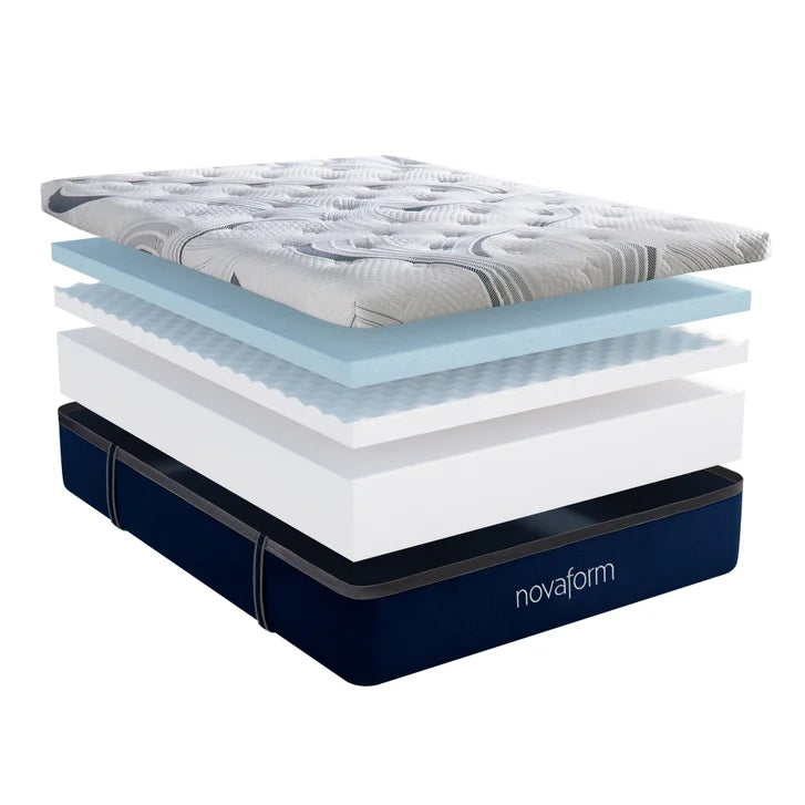 Novaform ComfortGrande Plus Advanced 35.5 cm (14 in.) Gel Memory Foam Queen Mattress O0569