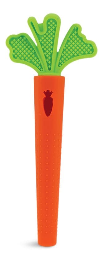 BPA-Free Hollow Silicone Sensory Carrot Teething Tube L0414