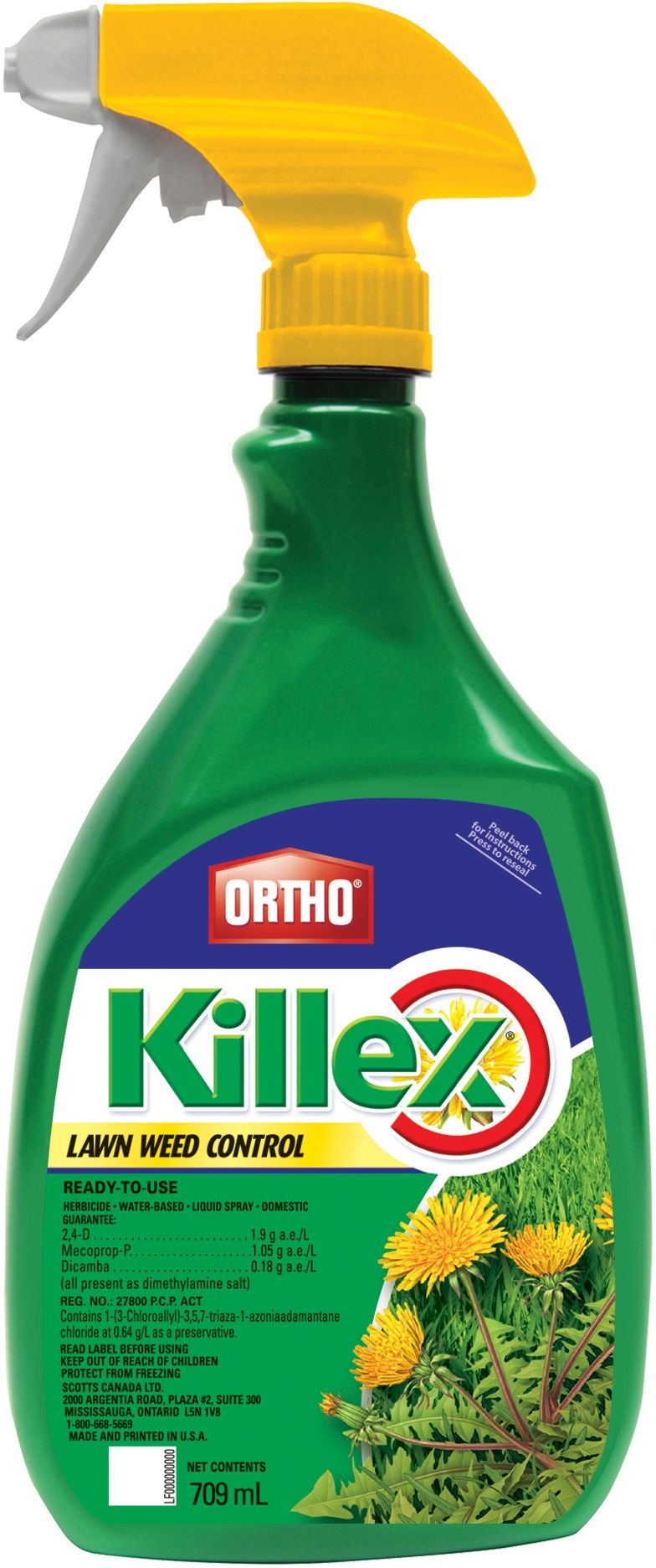 Killex Ready-to-Use Lawn Weed Control/Killer, Herbicide, 709-mL P6744