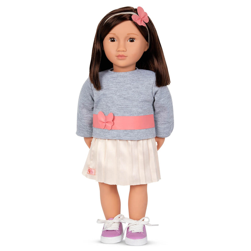 Basic Fashion Doll for Ages 3+, Mei, 18-in H5335