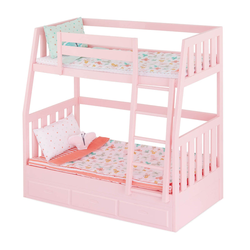 Toy Bunk Bed Playset with Accessories for Ages 3+ Q8071