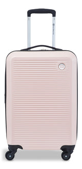 Hardside Carry-On Spinner Flex Travel Suitcase, Pink, 21-5/8-in