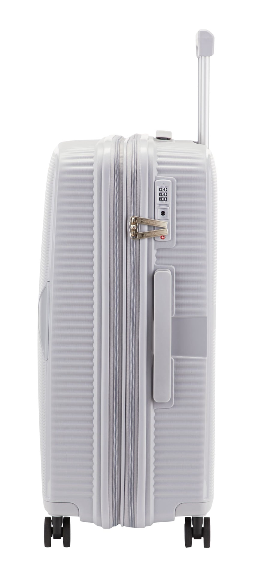 Hardside Medium Luggage Bag, Silver
