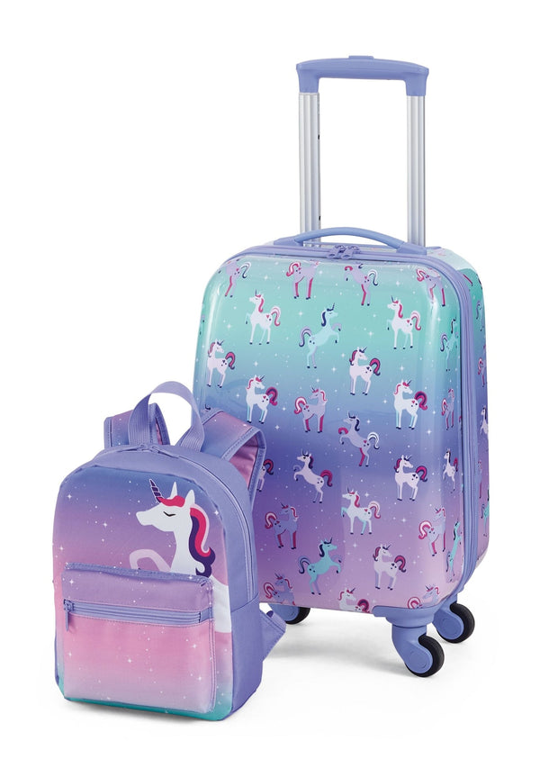 Kids Unicorn Hardside Luggage, 2-pc, Outbound Hardside Spinner Luggage, 23-in, Outbound Hardside Carry-On Spinner Flex Travel Suitcase,... E7221