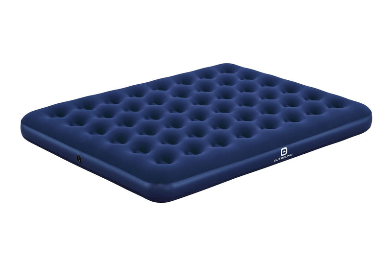 Queen Single-High Inflatable Air Mattress/Airbed with Flocked Top & Repair Kit I183