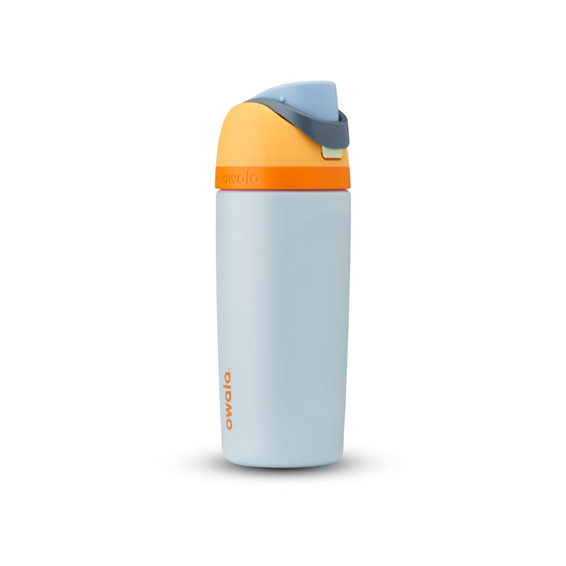 Kids’ Stainless Steel Insulated Portable Reusable Water Bottle, with Built-in Straw, Various Colours, 16-oz I9812
