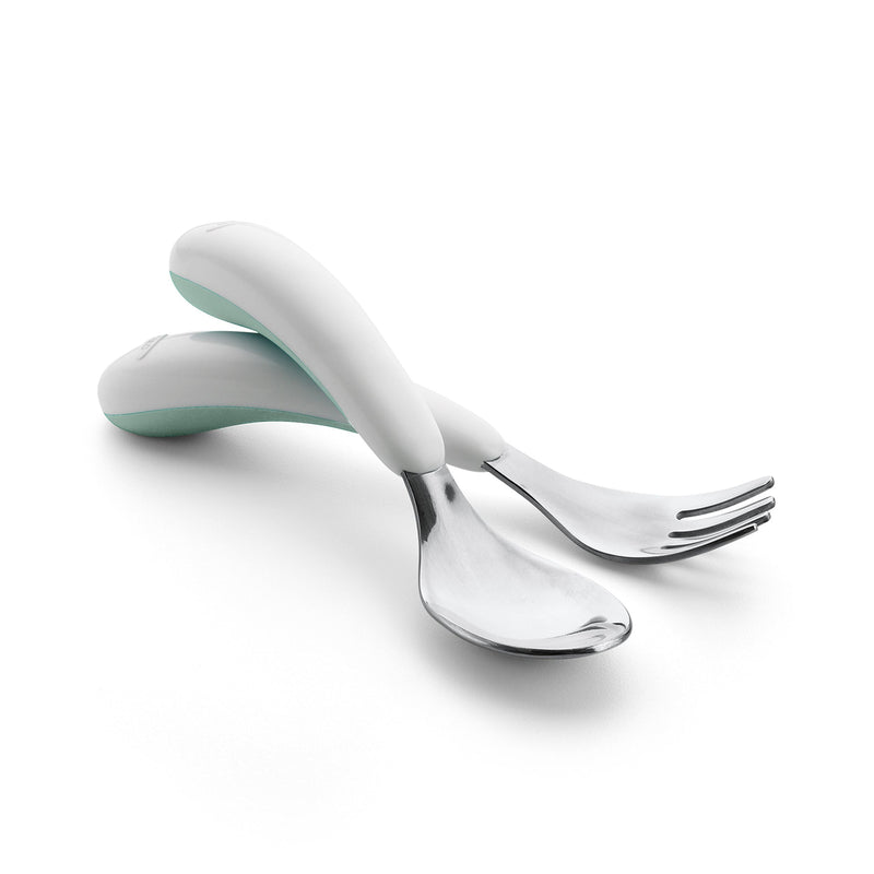 Tot On-the-Go Fork & Spoon Set, Opal D2915