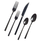 Belvedere Stainless Steel Flatware Set, Serves 4, 20-pc, Black