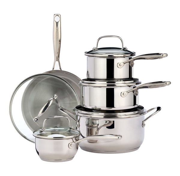 Classic 10 piece Stainless Steel Cookset G6529