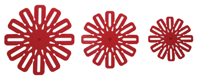 Classic Cookware Protectors for Pots and Pans, Red, 5-pc J856