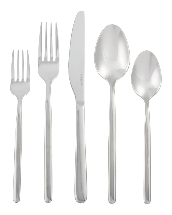 Slim Rounded Handle Flatware Set, Serves 12, 60-pc S6180