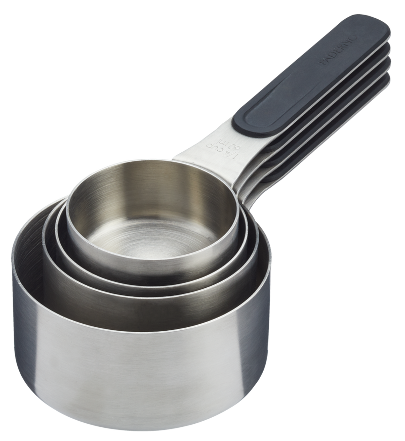 Stainless Steel Measuring Cups with Magnetic Handle, 4-pc O3049