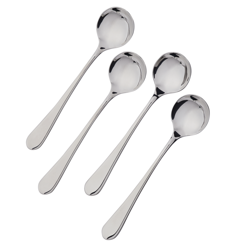 Stainless Steel Soup Spoons, 4-pc D8262