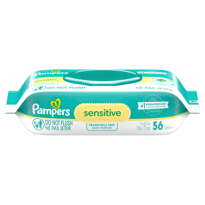 Sensitive Baby Wipes 1X Pop-Top, 56 Count K9820
