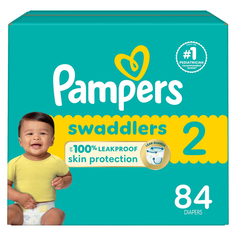 Swaddler Size 2 Leak-Free Baby Diapers, 84-pc Y7115