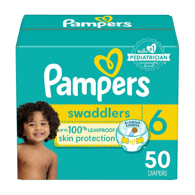 Swaddlers Size 6 Leak-Free Diapers, 50-pc O8351