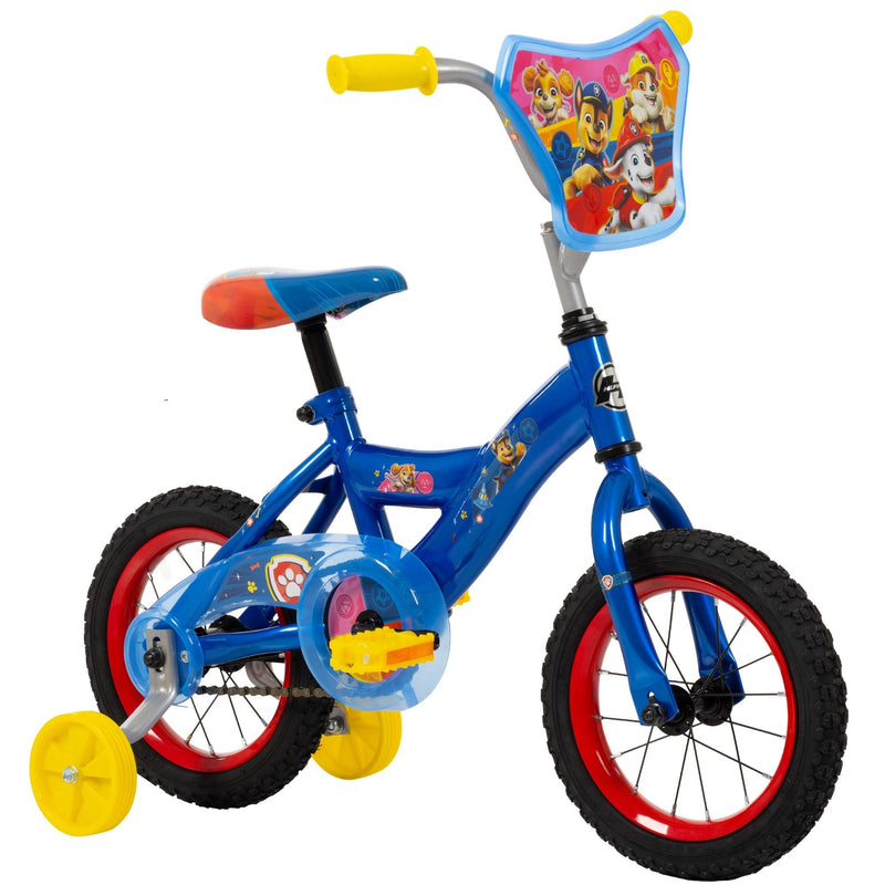 Kids' Bike with Removable Training Wheels, Ages 1-13, 12-in H5747