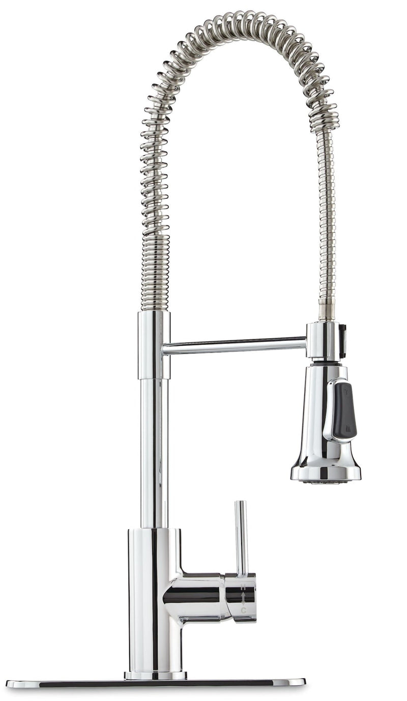 Gourmet Single-Handle Pull-Down Kitchen Faucet, Chrome E1842