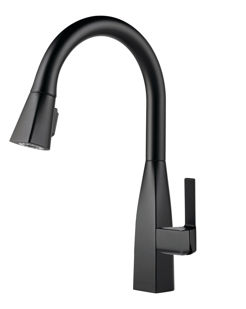 Xander Single-Handle Pull-Down Kitchen Faucet, Black V3980
