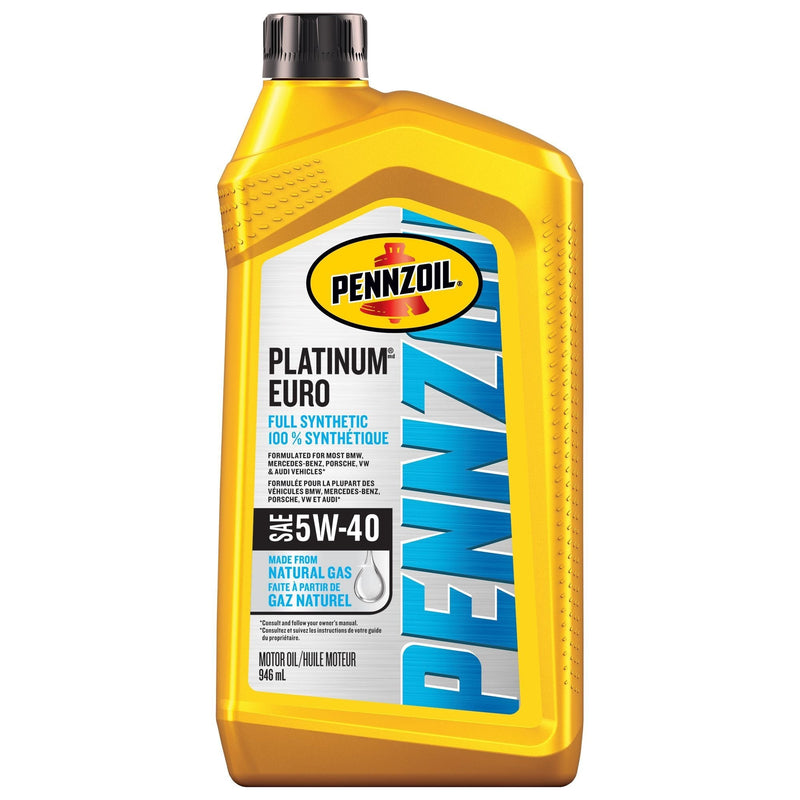 Platinum Euro 5W40 Synthetic Engine/Motor Oil, 946-mL A5947