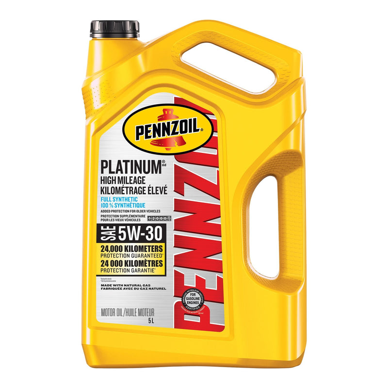 Platinum High Mileage 5W30 Synthetic Engine/Motor Oil, 5-L R9335