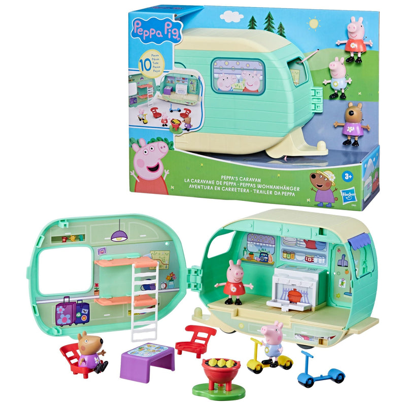 2-in-1 Caravan/Camper Playset with 3 Figures Z6601
