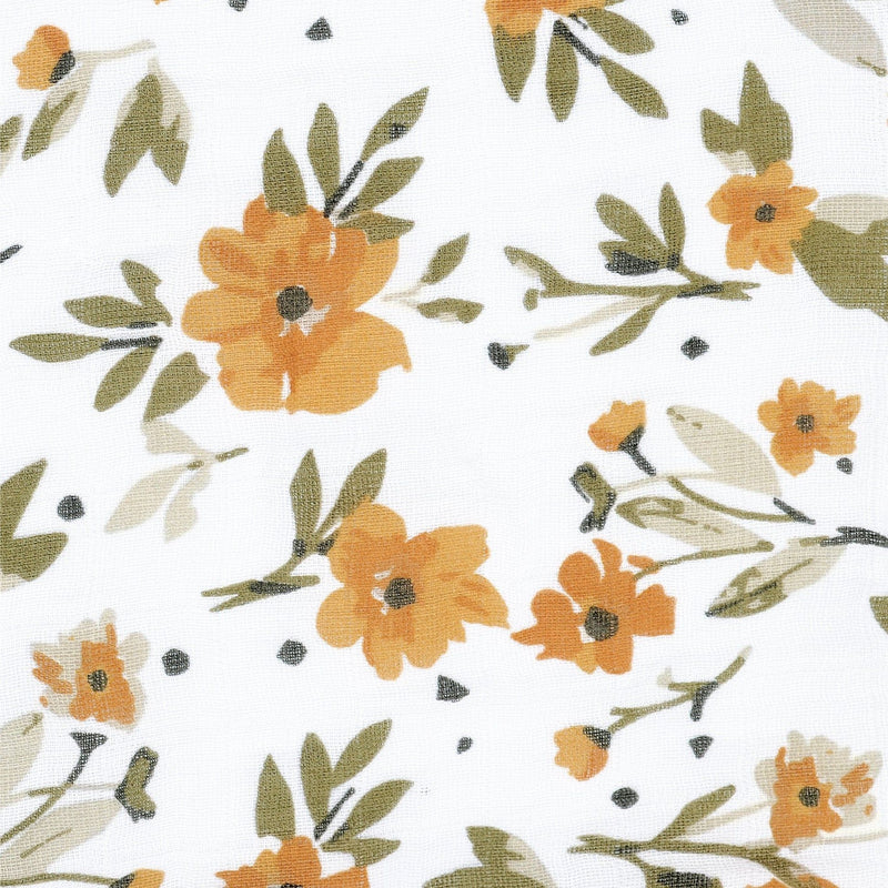 Cotton Muslin Baby Swaddle Blanket, Marigold G8337