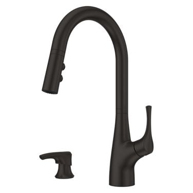 Arvada Pull-Down Kitchen Faucet, Matte Black A5022