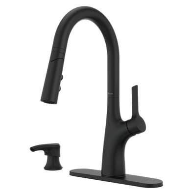 Ceylon Pull-Down Kitchen Faucet, Matte Black U6445