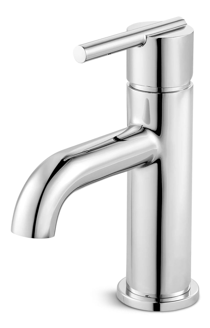 Fullerton Single Handle Single Hole 4-in Centreset Bathroom Sink Faucet, Push & Seal Drain, Chrome G1104