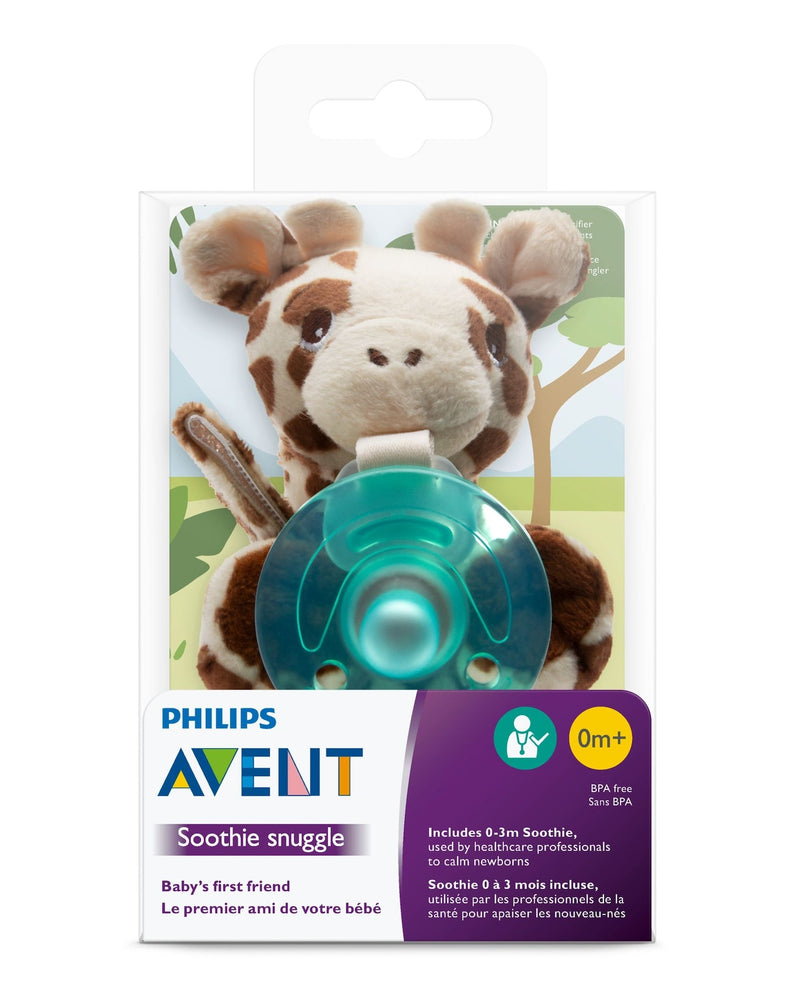 Soothie Snuggle Pacifier, Giraffe, Ages 0-3m V8171