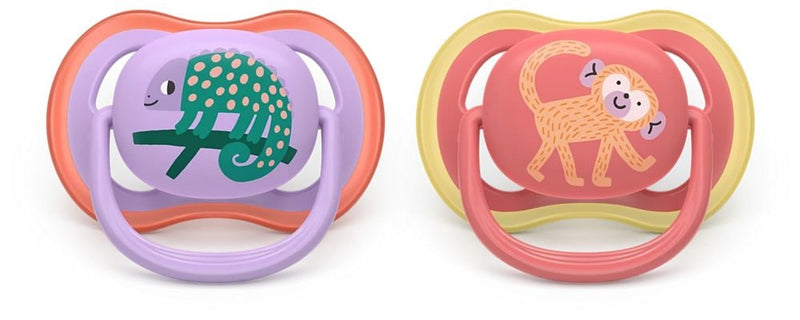Ultra Air Pacifier 18m+, Chameleon, 2-pk P4721
