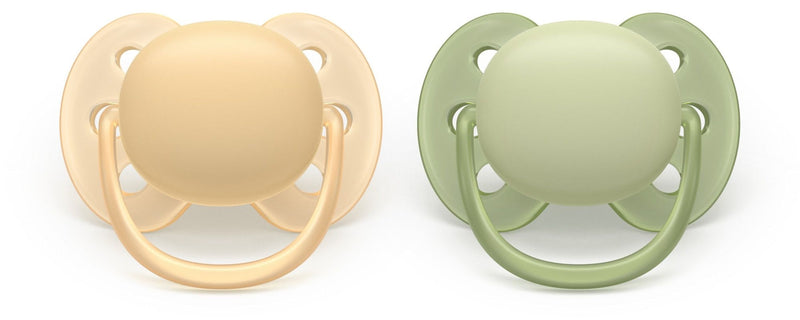 Ultra Soft Beige Pacifier for 6-18M, 2-pk Q0913