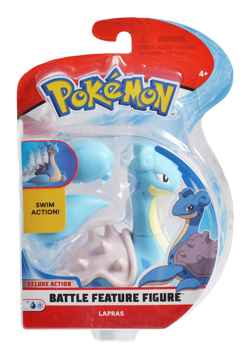 Battle Feature Figure Toy Set, Assorted (Ash & /Bewear/Decidueye/Lapras), Ages 4+ Q2476