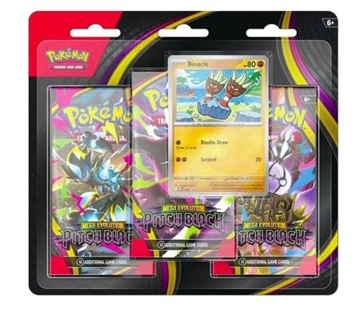 TCG: Mega Evolution - Three Booster Blister, Assorted Packs G0465