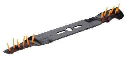 Power Rake Universal 6-in-1 Replacement Lawn Mower Blade, 21-in/22-in, Removable Tines R4937