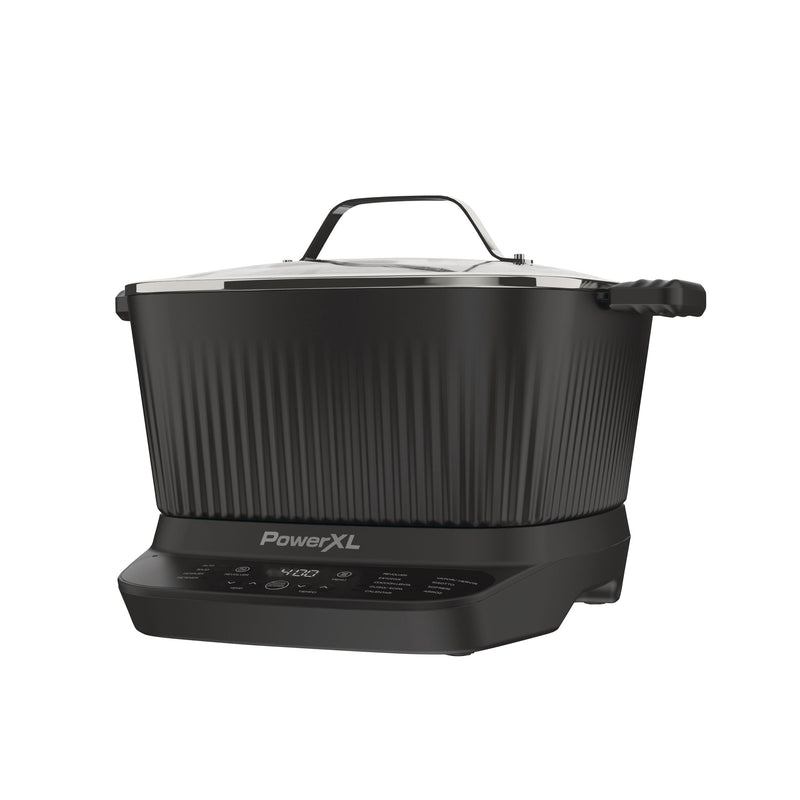 StirMax Digital Programmable Slow/Multi-Cooker with 9 Cooking Pre-Sets, Black U6269