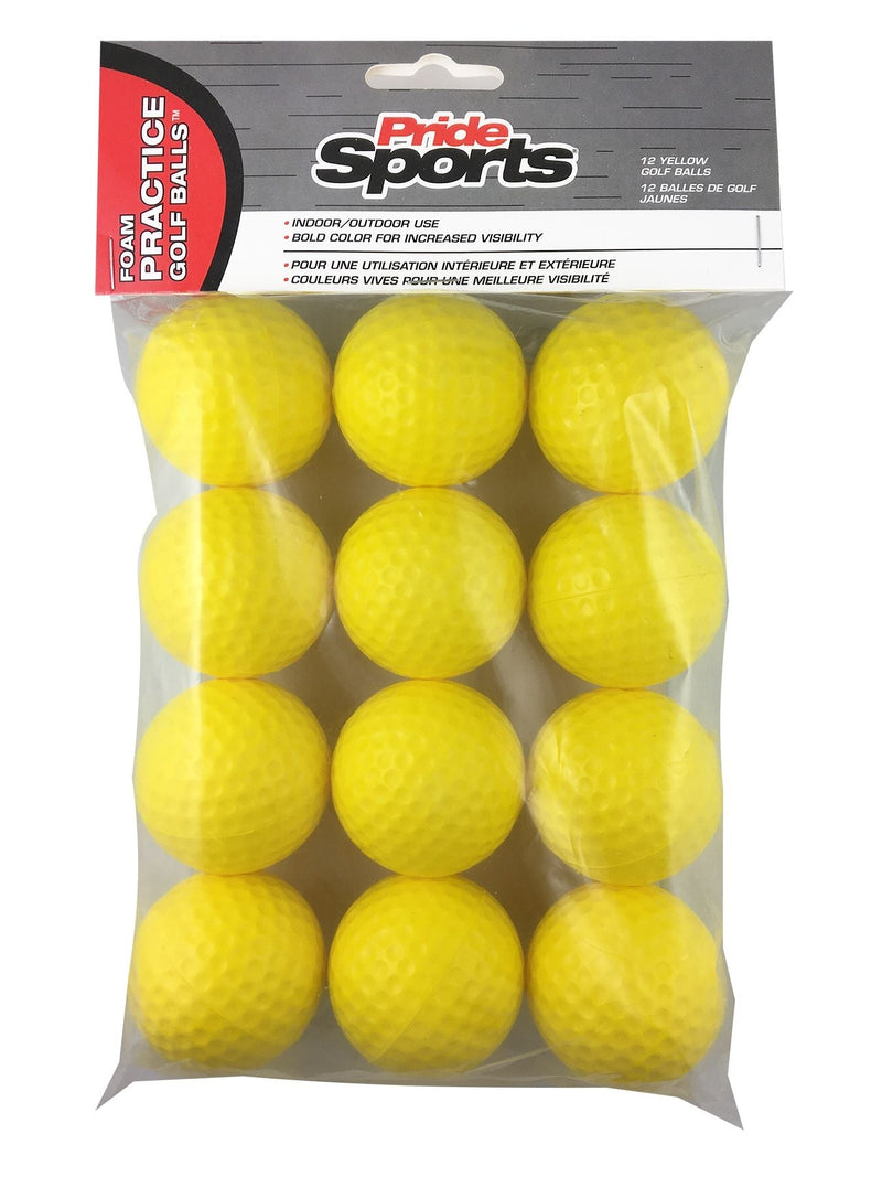 Foam Practice Golf Balls, 12-pk, Yellow C3996