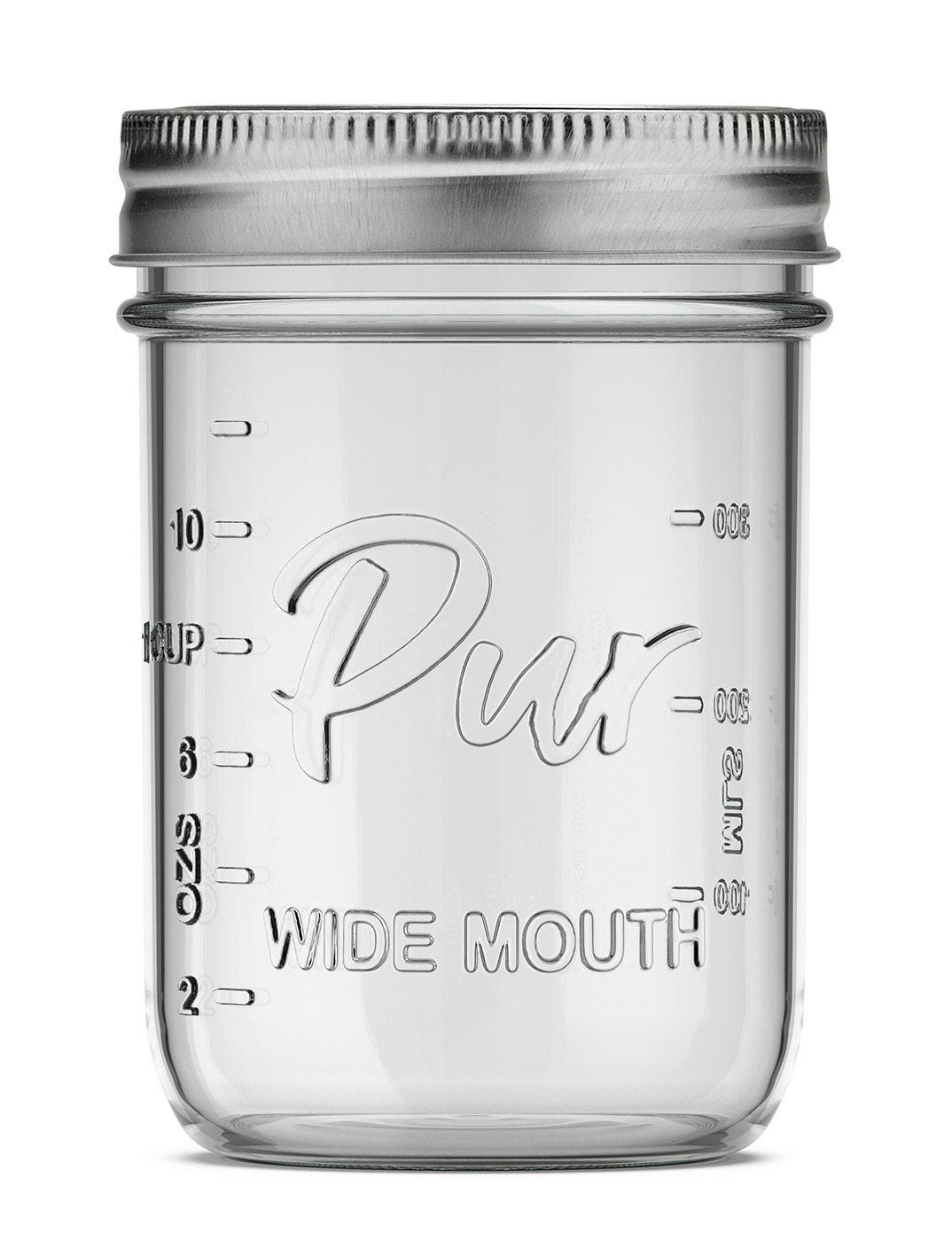 Mason Wide Mouth Canning Glass Jar with Lid & Band, 16-oz/473-mL, 12-pk
