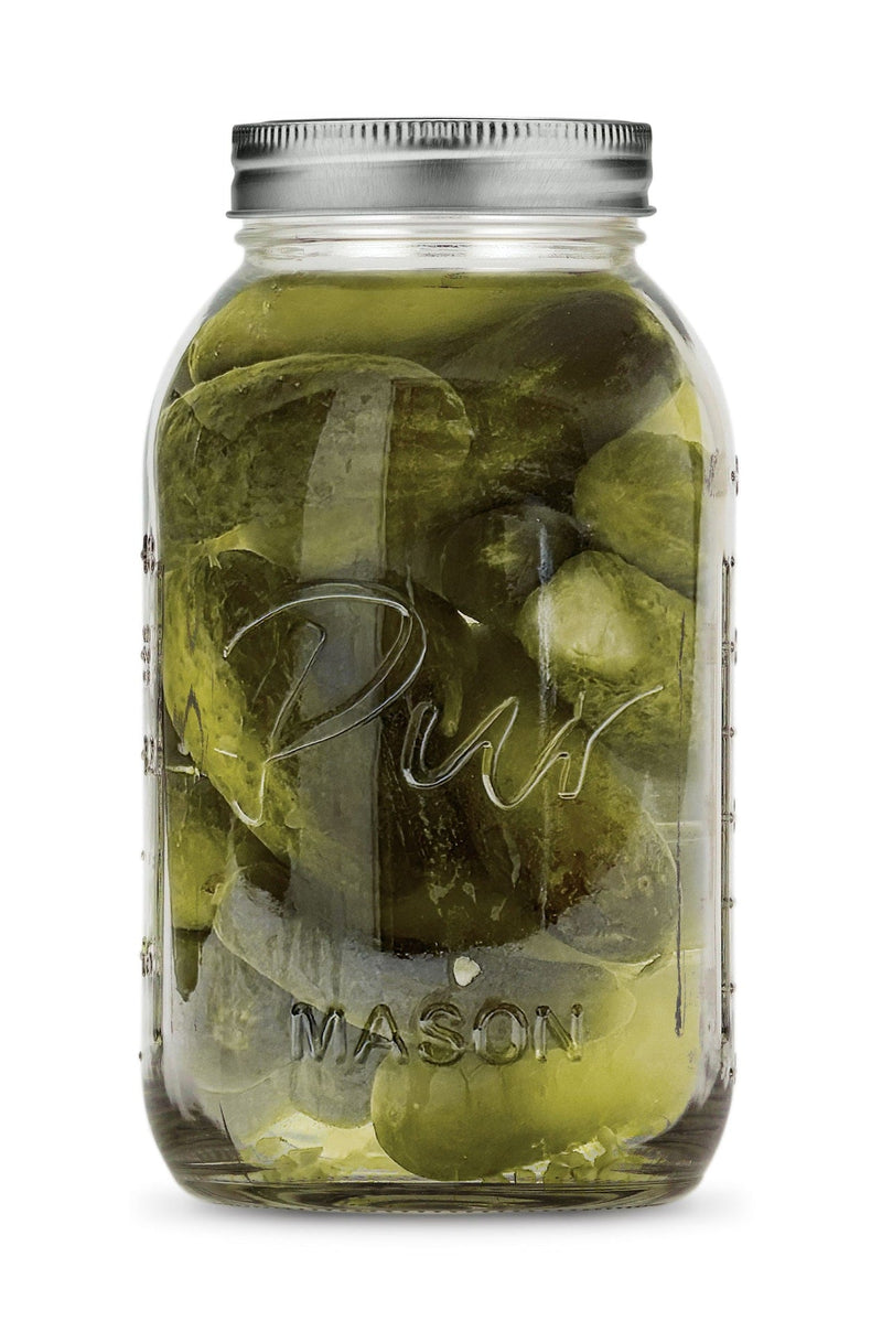 XL 64-oz BPA-Free Mason Jar with Canning Lid and Band, 6-pk I8390