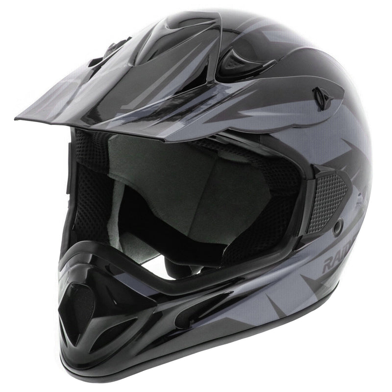 RX2 ATV Helmet, Adult, Grey/Black, Assorted Sizes W2214